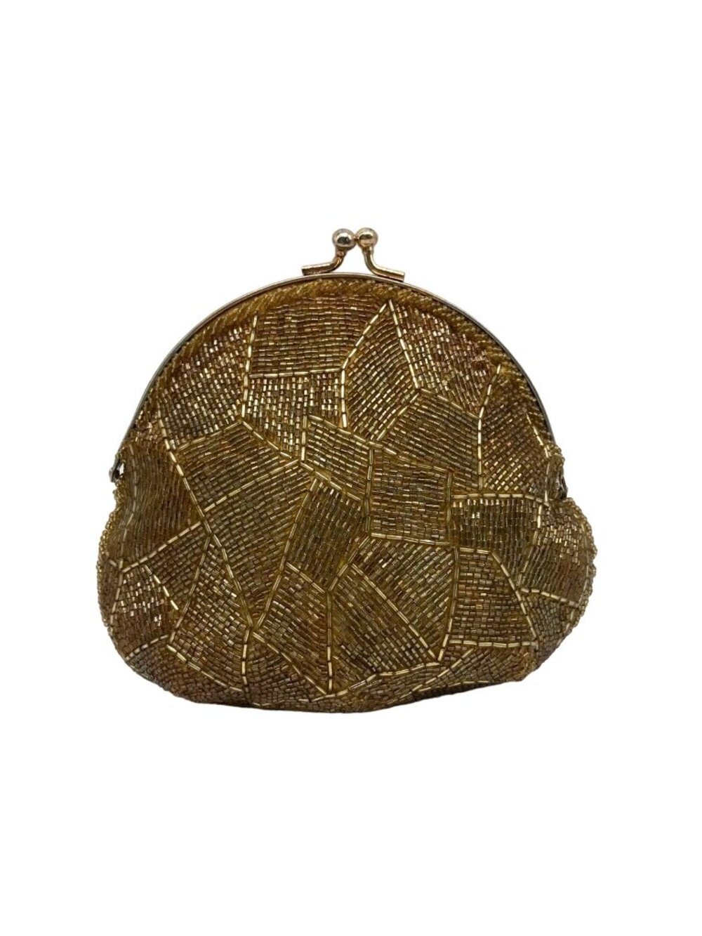 Walborg Gold Beaded Vintage Evening Bag Clutch